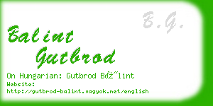 balint gutbrod business card